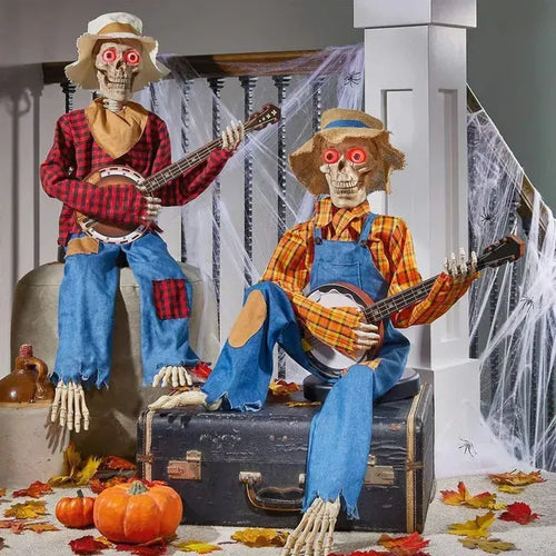 🔥Halloween Pre Sale 49% OFF - 💀Funny Animated Dueling Banjo Skeletons - LHT