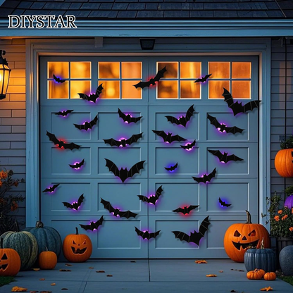 🎁🔥 DIYSTAR 3D Bat Light Design LED Decorations (contains three sizes: large, medium and small)