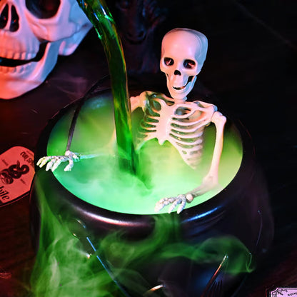 "Magic Floating Potion Cauldron Diffuser – Halloween Decor with Fog & LED Lights"