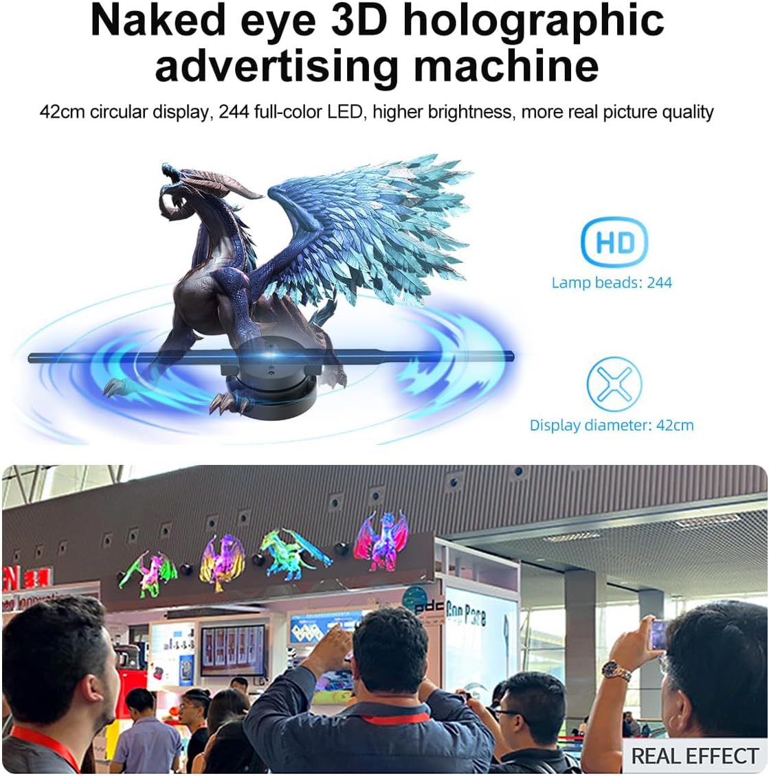🔥Halloween Sale 70% OFF🔥3D Hologram LED Fan Projector