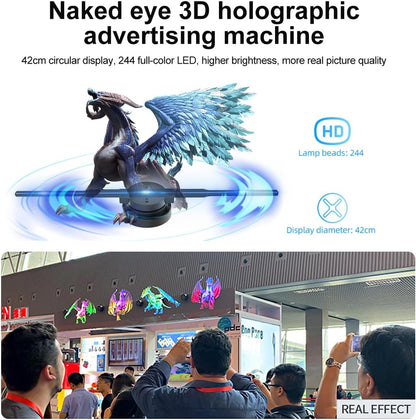 🔥Halloween Sale 70% OFF🔥3D Hologram LED Fan Projector