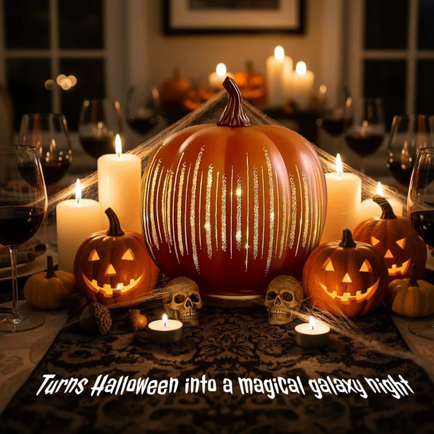 🎃✨ Illuminated Starry Night Pumpkins by Valerie✨🔥2025 HOT SALE - LHT