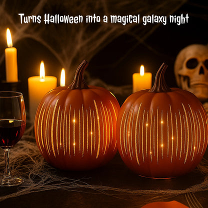 🎃✨ Illuminated Starry Night Pumpkins by Valerie✨🔥2025 HOT SALE - LHT
