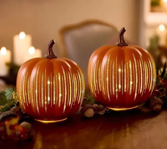 🎃✨ Illuminated Starry Night Pumpkins by Valerie✨🔥2025 HOT SALE - LHT