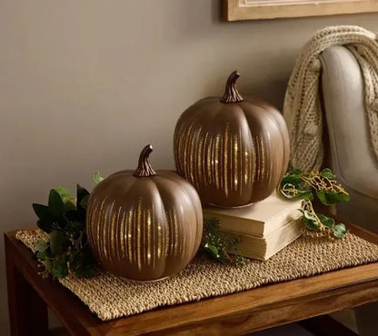 🎃✨ Illuminated Starry Night Pumpkins by Valerie✨🔥2025 HOT SALE - LHT