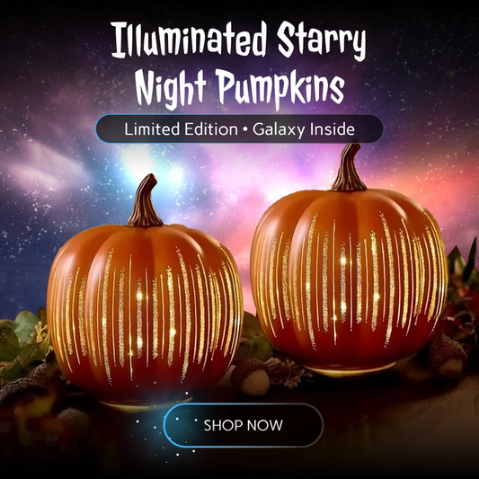 🎃✨ Illuminated Starry Night Pumpkins by Valerie✨🔥2025 HOT SALE - LHT